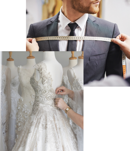 Groom and bride alterations